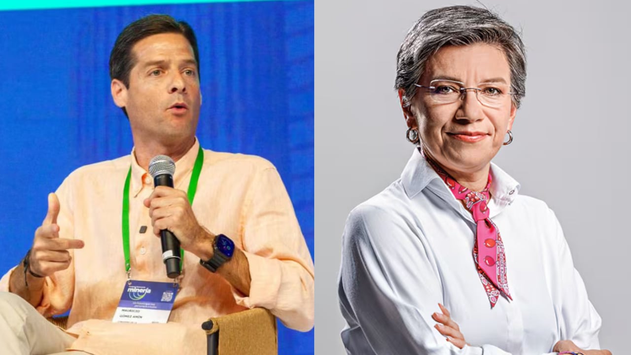 Mauricio Gómez Amín y Claudia López.