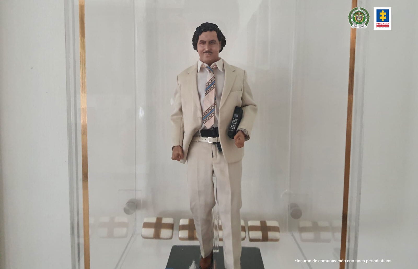 Elementos hallados en la casa que sería de Pablo Escobar.