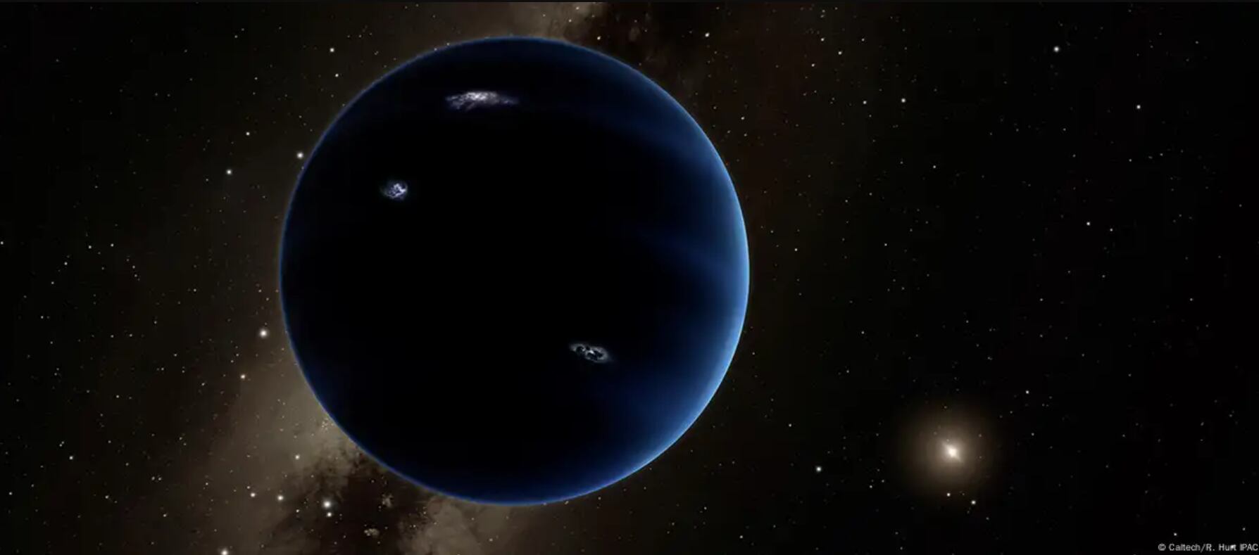 Investigadores hallan un posible planeta oculto más allá de Neptuno gracias a datos de IRAS y AKARI.