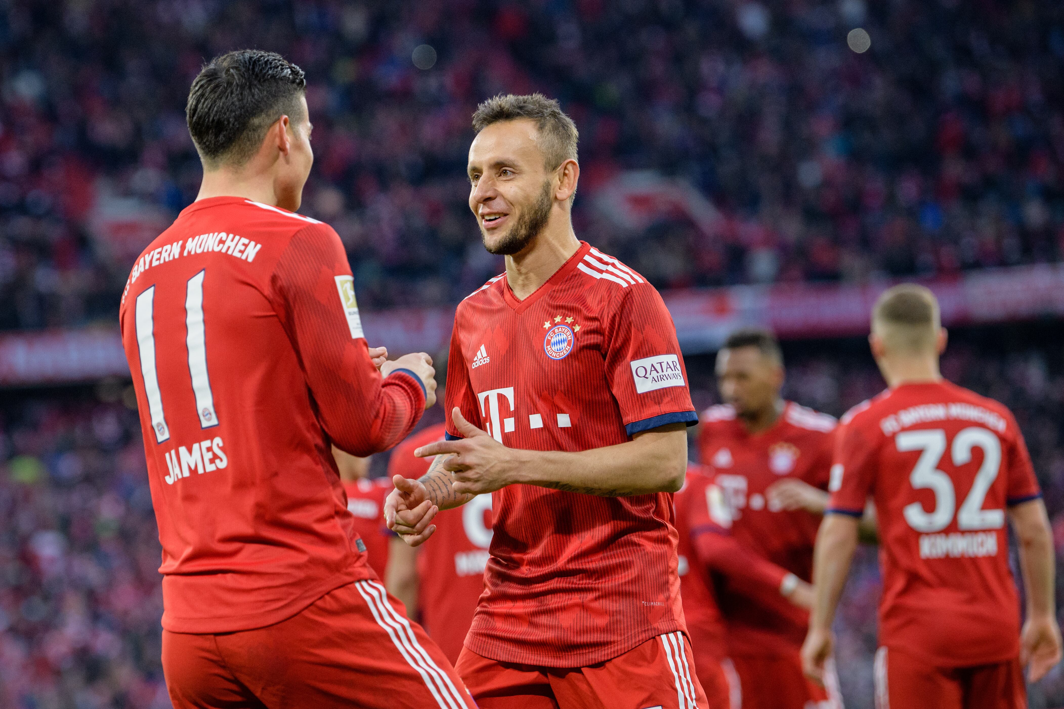James Rodríguez y Rafinha compartieron en el Bayern Múnich