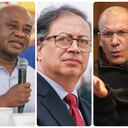 Juan Fernando Cristo, Luis Gilberto Murillo, Gustavo Petro y Roy Barreras.