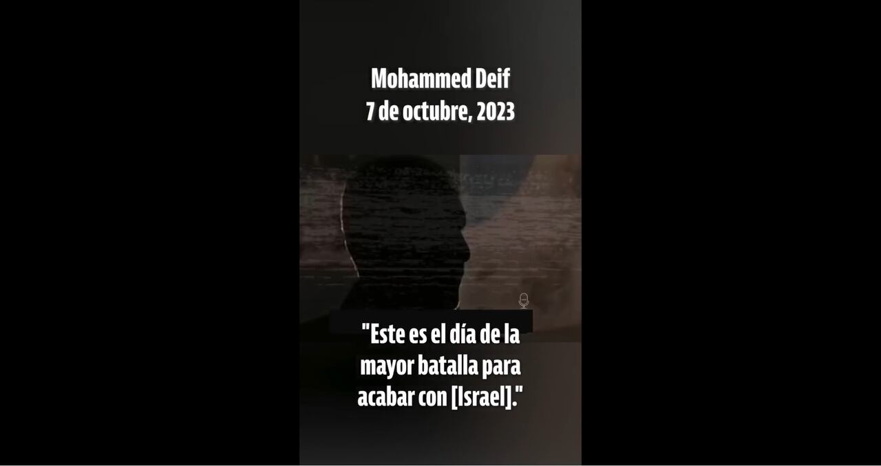 Deif es el líder de las brigadas de Hamás entrenados para ataque suicidas y atentados contra Israel. Foto: X @FDIonline
