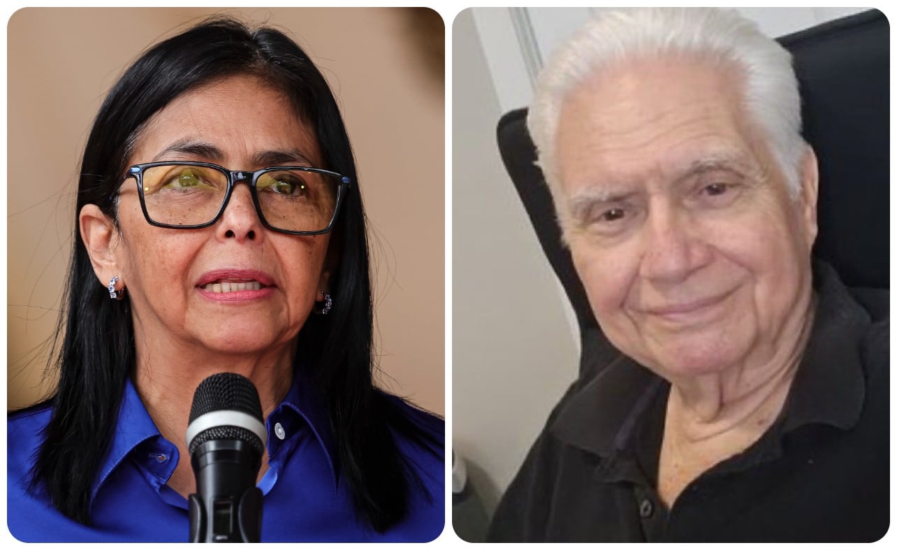 Delcy Rodríguez y Evanan Romero