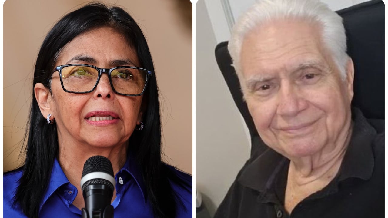 Delcy Rodríguez y Evanan Romero.