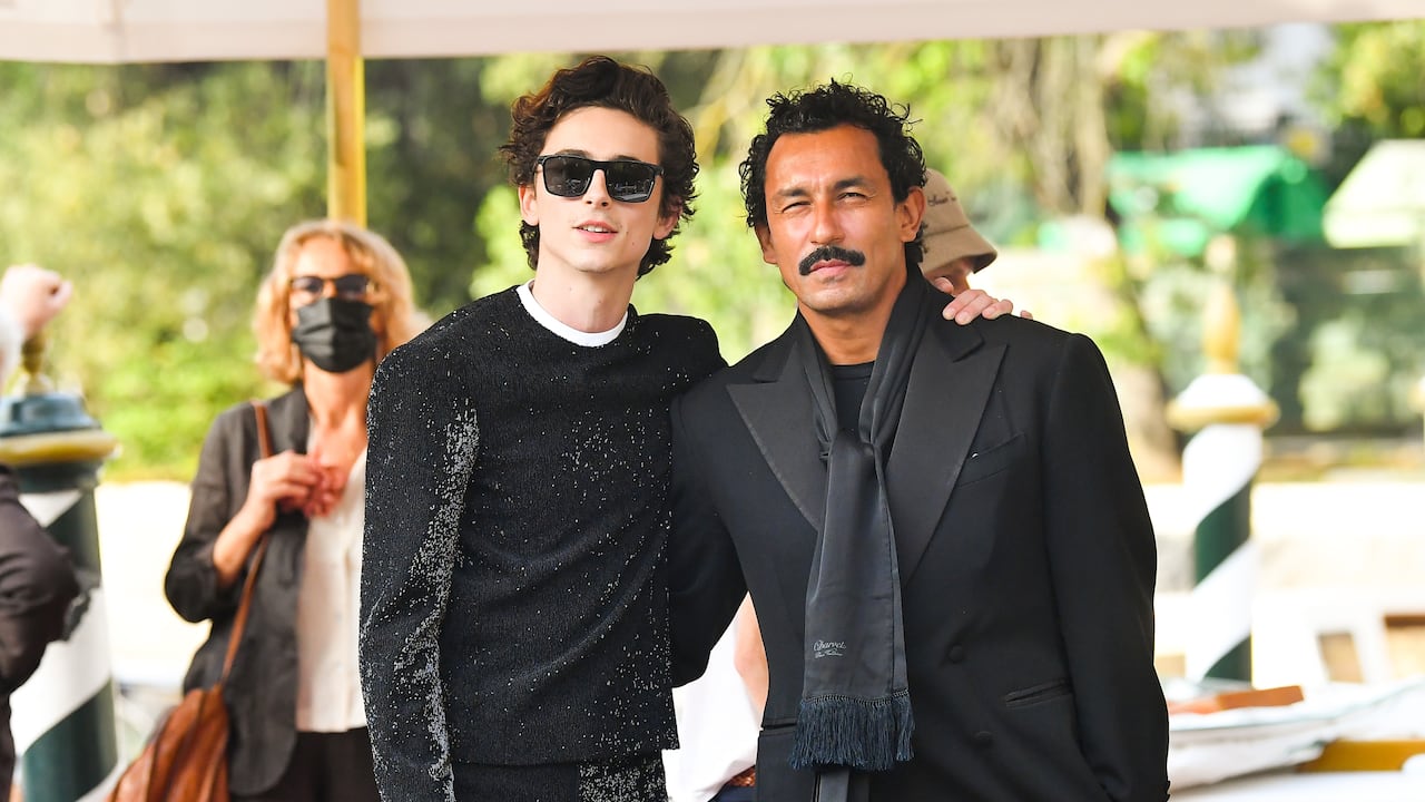Haider Ackermann and Timothèe Chalamet