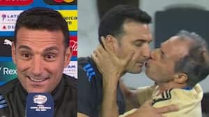 Scaloni protagonizó una de las imágenes más comentadas de la Copa América.