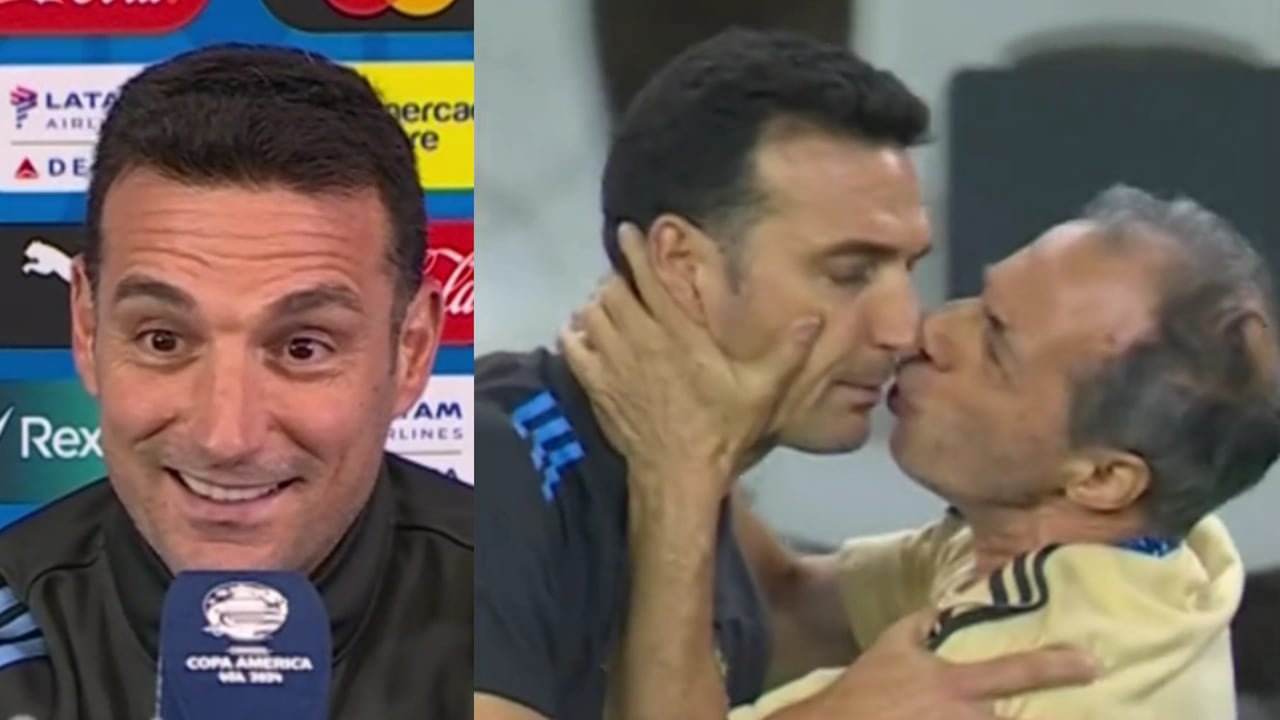 Scaloni protagonizó una de las imágenes más comentadas de la Copa América.