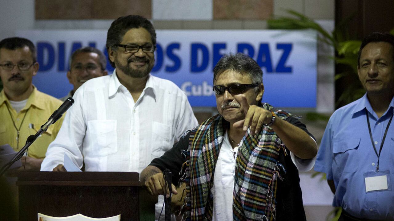 Iván Márquez y Jesús Santrich.