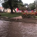 Marea alta en inmediaciones al Castillo San Felipe de Barajas.