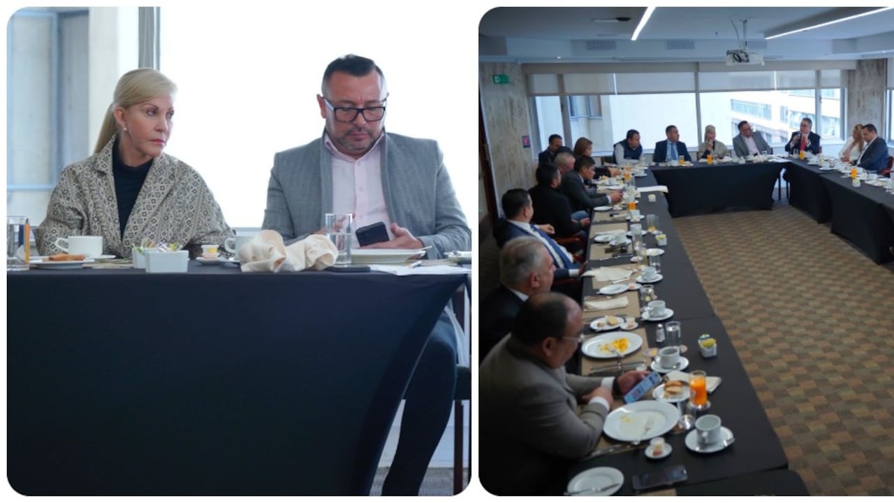 Dilian Francisca Toro presidió el encuentro con su bancada este miércoles.