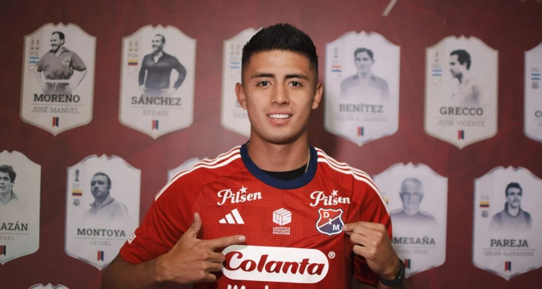 Así posaba Kevin Mantilla con su nuevo equipo: Medellín.