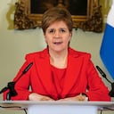 EDINBURGH, SCOTLAND - FEBRUARY 15: Nicola Sturgeon speaking during a press conference at Bute House in Edinburgh where she announced she will stand down as First Minister of Scotland on February 15, 2023 in Edinburgh, United Kingdom. Nicola Sturgeon has resigned after eight years as the leader of the SNP and First Minister Of Scotland, taking over from Alex Salmond in 2014. (Photo by Jane Barlow - Pool/Getty Images)