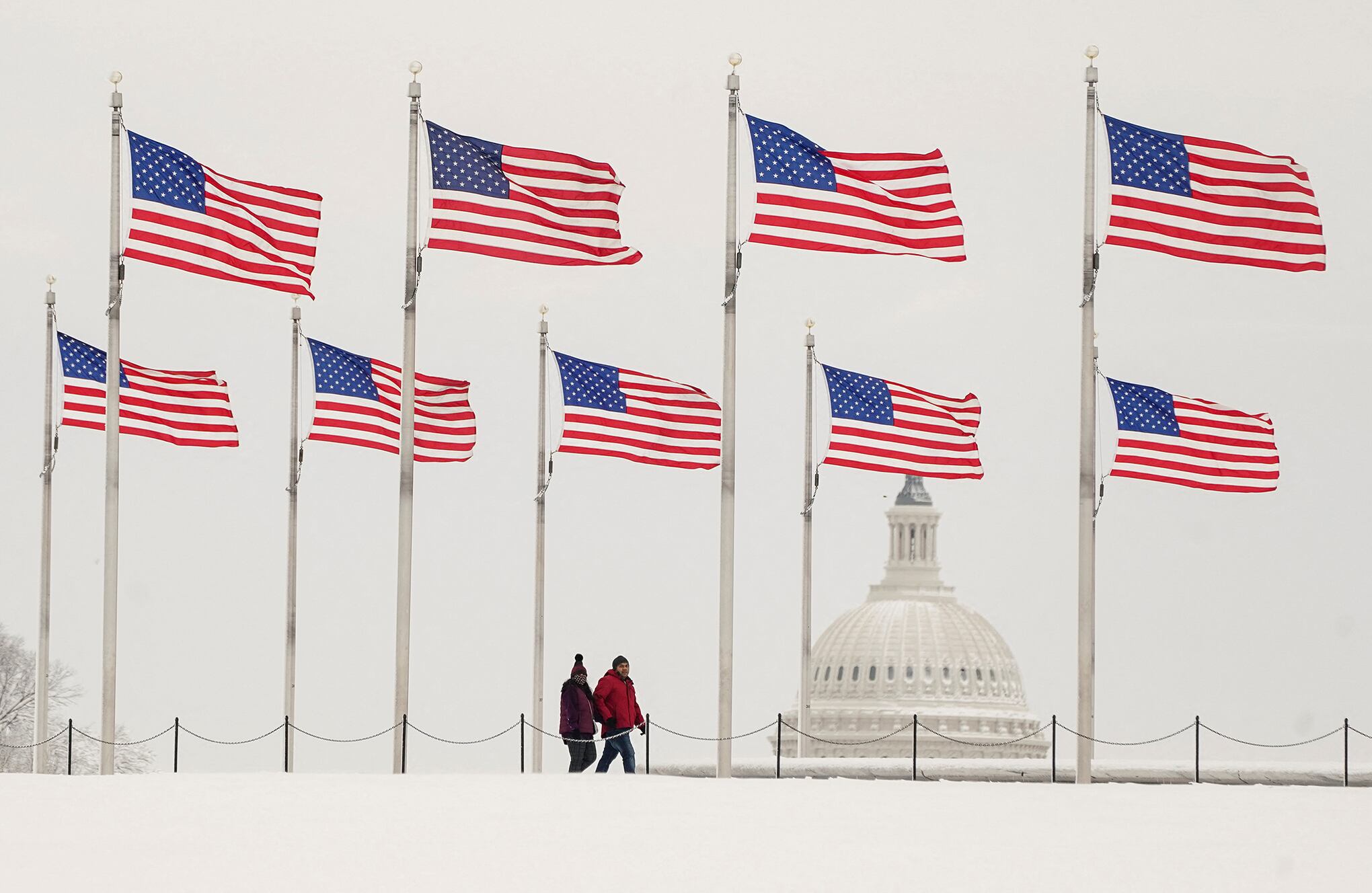 Washington se viste de blanco