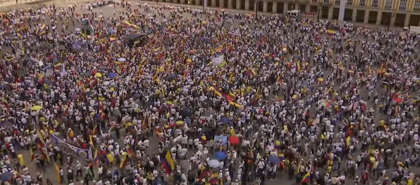 Marcha del silencio plaza de Bolívar