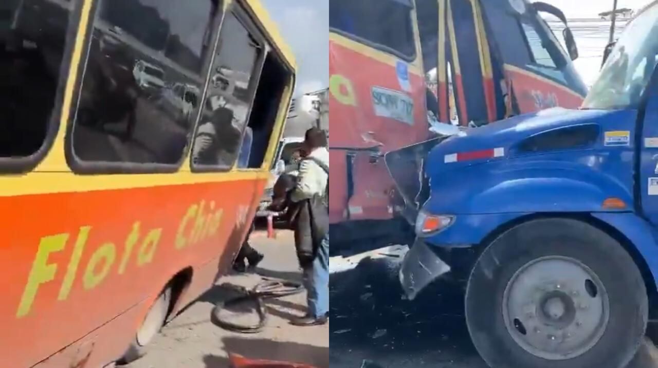 Trágico accidente en la vía Siberia - Cota