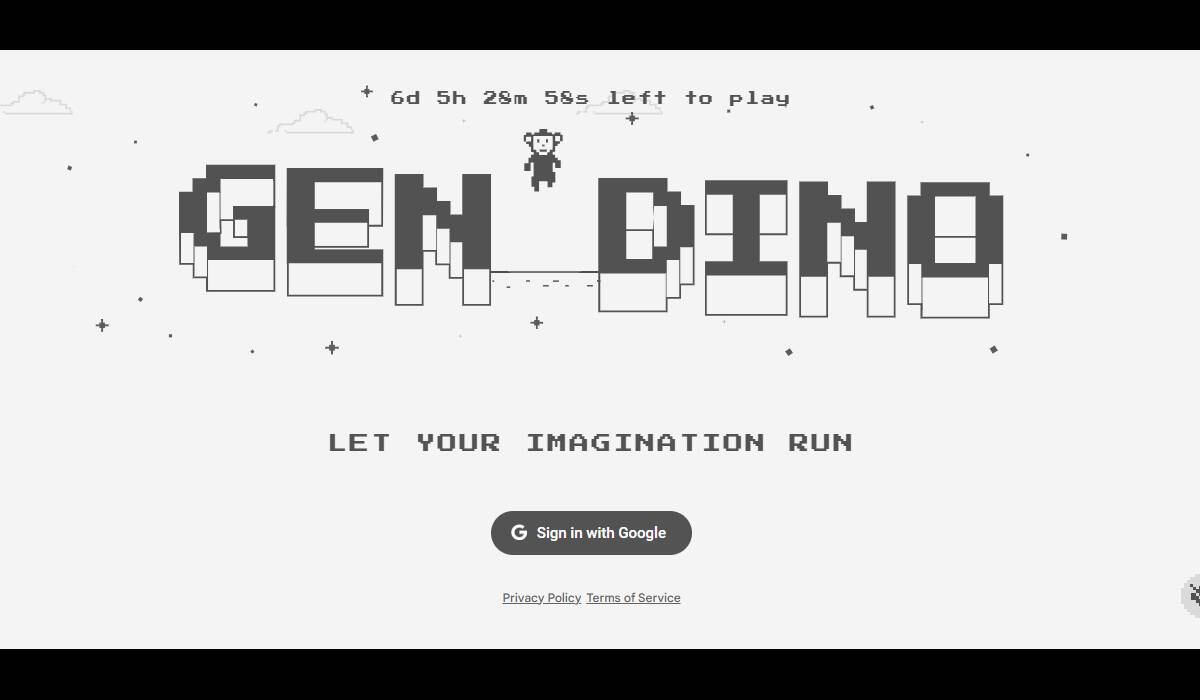 GenDino es un nuevo juego de Google que usa la IA para alterar el clásico juego del dinosaurio.