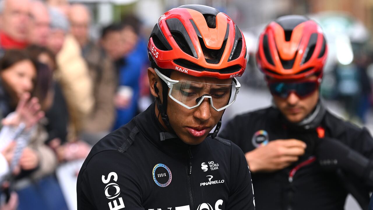 LIEGE, BELGIUM - APRIL 24: Egan Bernal of Colombia and Team INEOS Grenadiers prior to the 110th Liege - Bastogne - Liege 2024, Men's Elite a 254.5km one day race from Liege to / #UCIWT / on April 24, 2024 in Liege, Belgium. (Photo by Dario Belingheri/Getty Images)