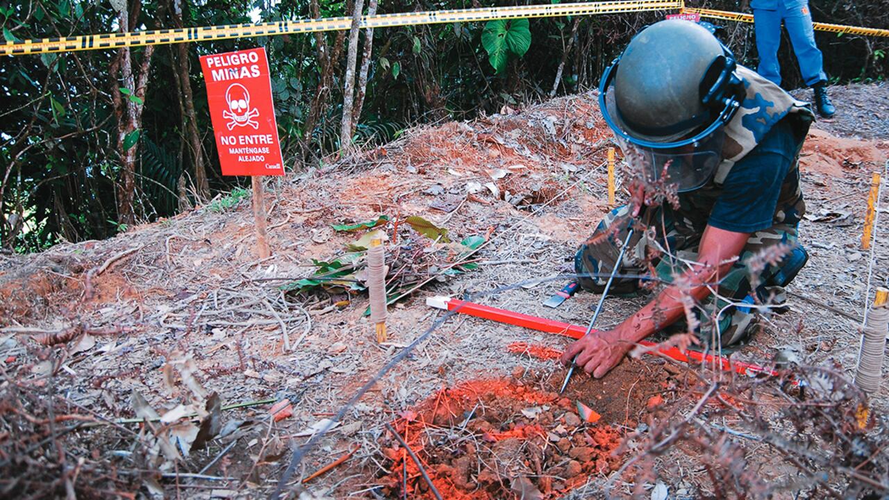 Desminado en San Francisco, Antioquia.