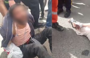 Las autoridades capturaron al victimario en el lugar de los hechos.