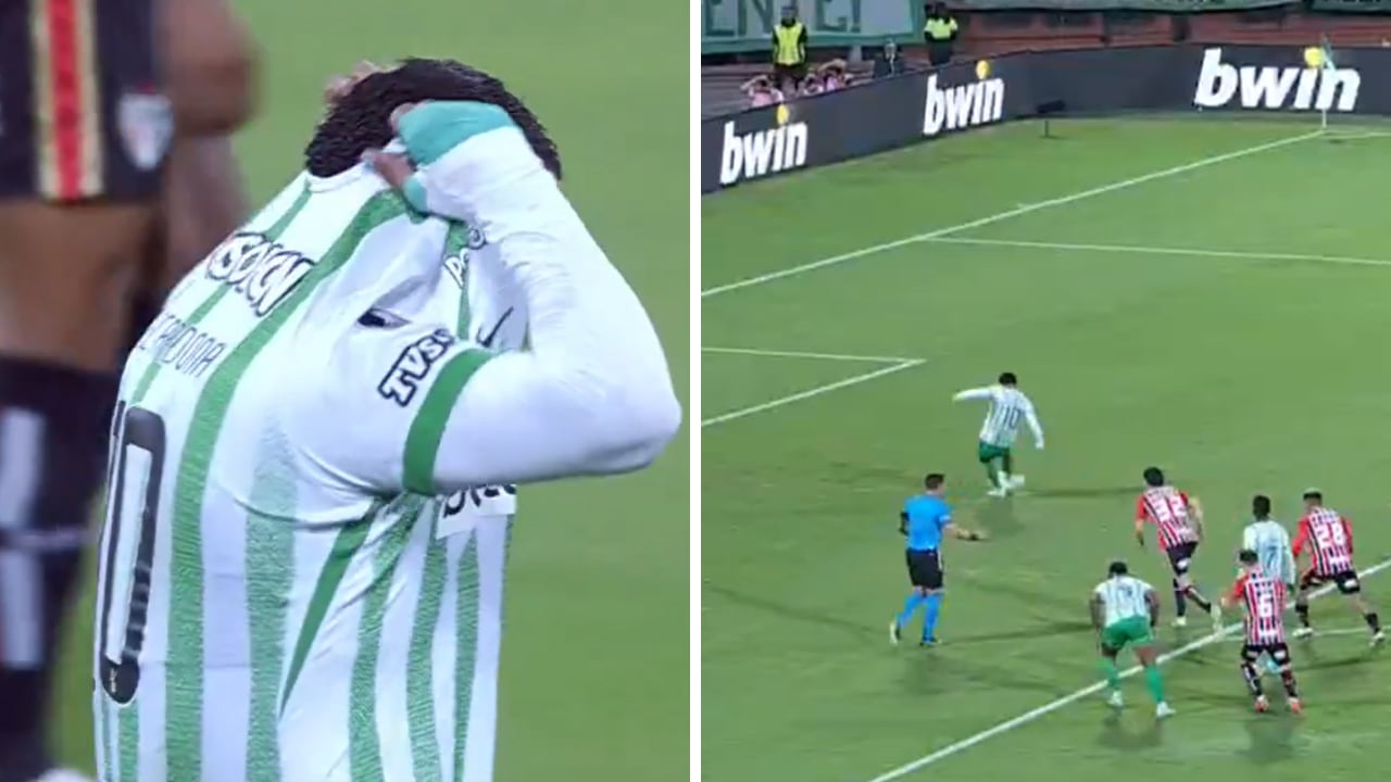 Penal fallado por Edwin Cardona, en el Nacional vs. São Paulo por Libertadores.