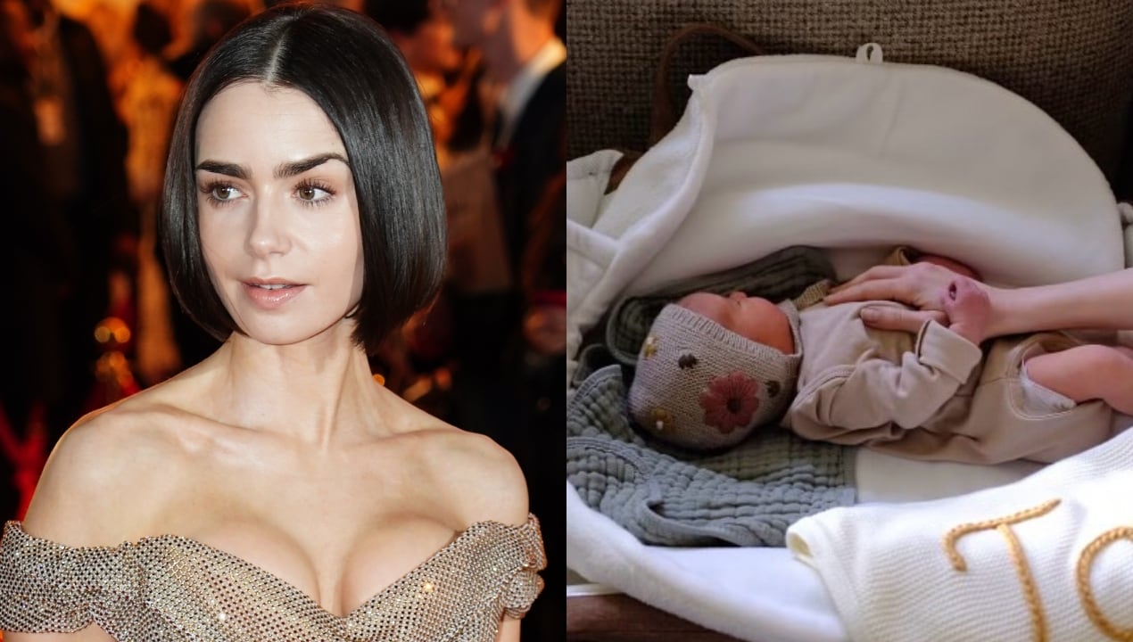 Lily Collins, protagonista de Emily en París se convirtió en madre
