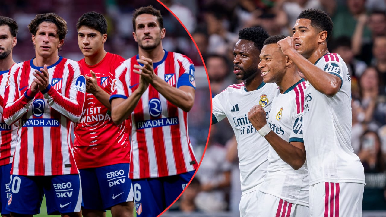 Atlético de Madrid vs. Real Madrid primer derbi de Madrid de la temporada 2026/2027, este domingo 20 de septiembre