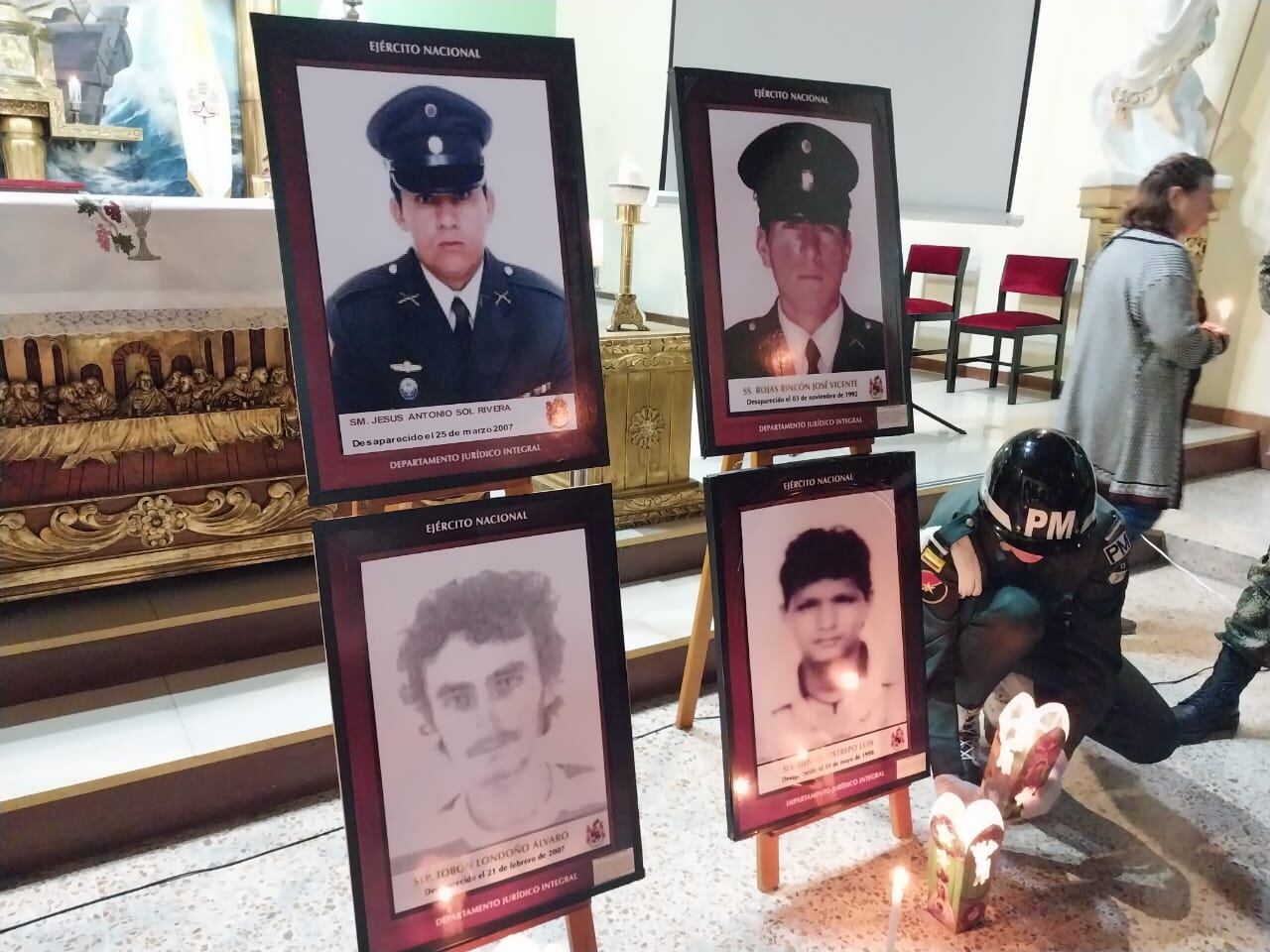 El Ejército Nacional se sumó a la conmemoración de la Semana del Desaparecido, con la que se buscaba recordar a los miembros de la fuerza pública, así como a los civiles que han sufrido este flagelo.