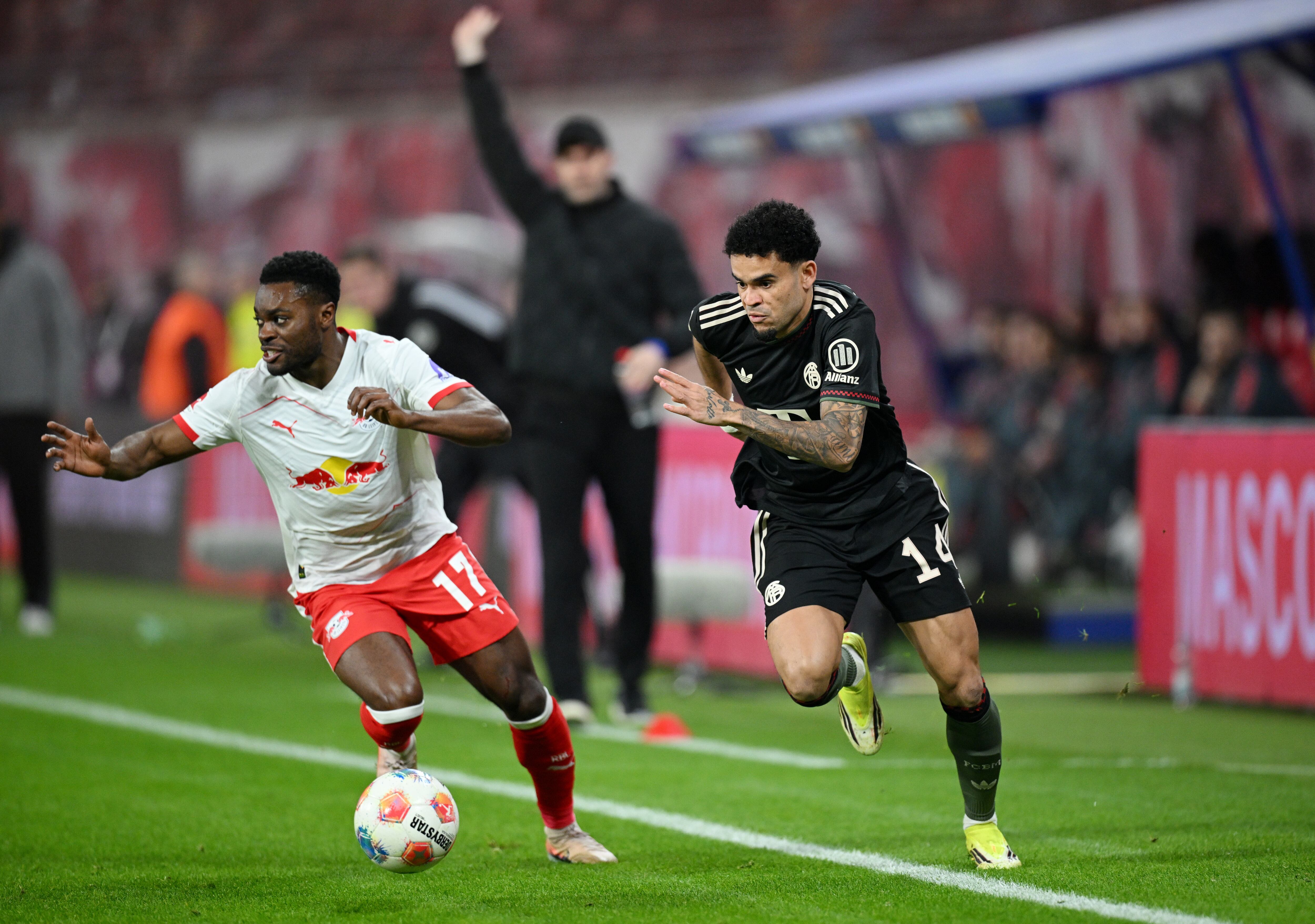 Velocidad, desborde y peligro en el área rival: Luis Díaz contra RB Leipzig fue clave.