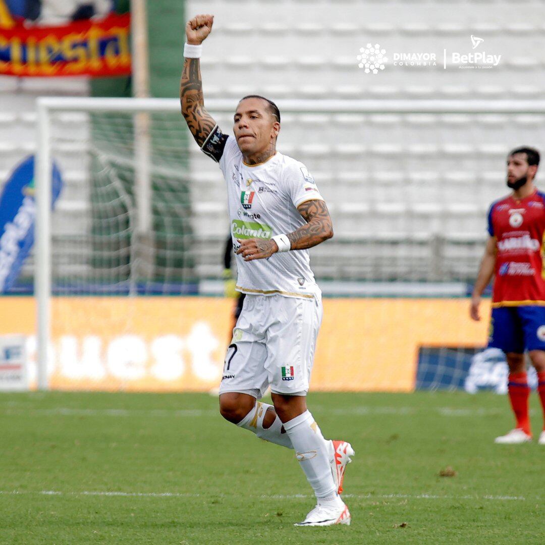 Dayro Moreno marcó ante Pasto su gol 346 en su carrera y el 59 de penal.