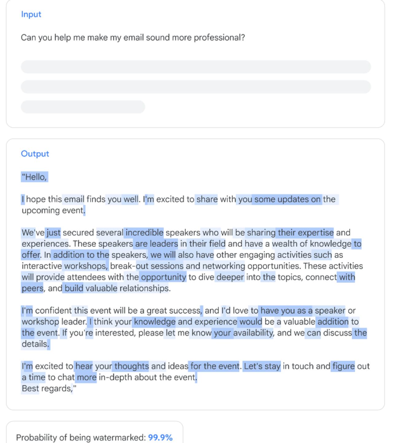 Con SynthID, Google ofrece una solución para rastrear el origen del contenido generado por IA mediante marcas de agua digitales, facilitando la transparencia en plataformas creativas y de información.
