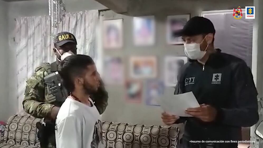 La Fiscalía General de la Nación logró la judicialización de George Michael Orjuela Ríos, alias Barbas, presunto integrante de la red delincuencial ‘Los Finqueros’