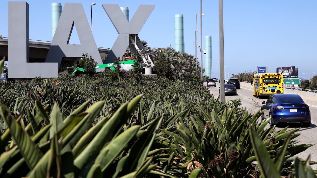 El letrero de LAX