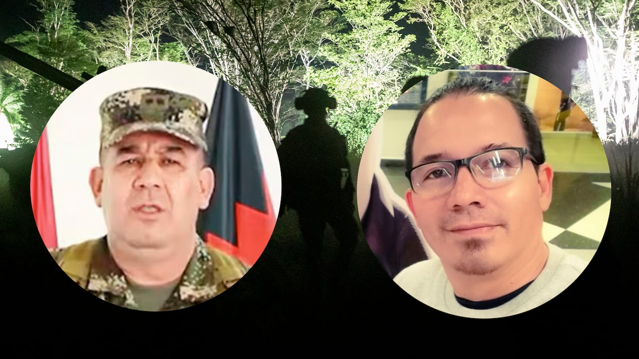 El general Juan Miguel Huertas y Wilmar Mejía aparecieron en los computadores de Calarcá.