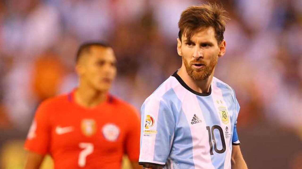 Lionel Messi durante la final de la Copa América Centenario.