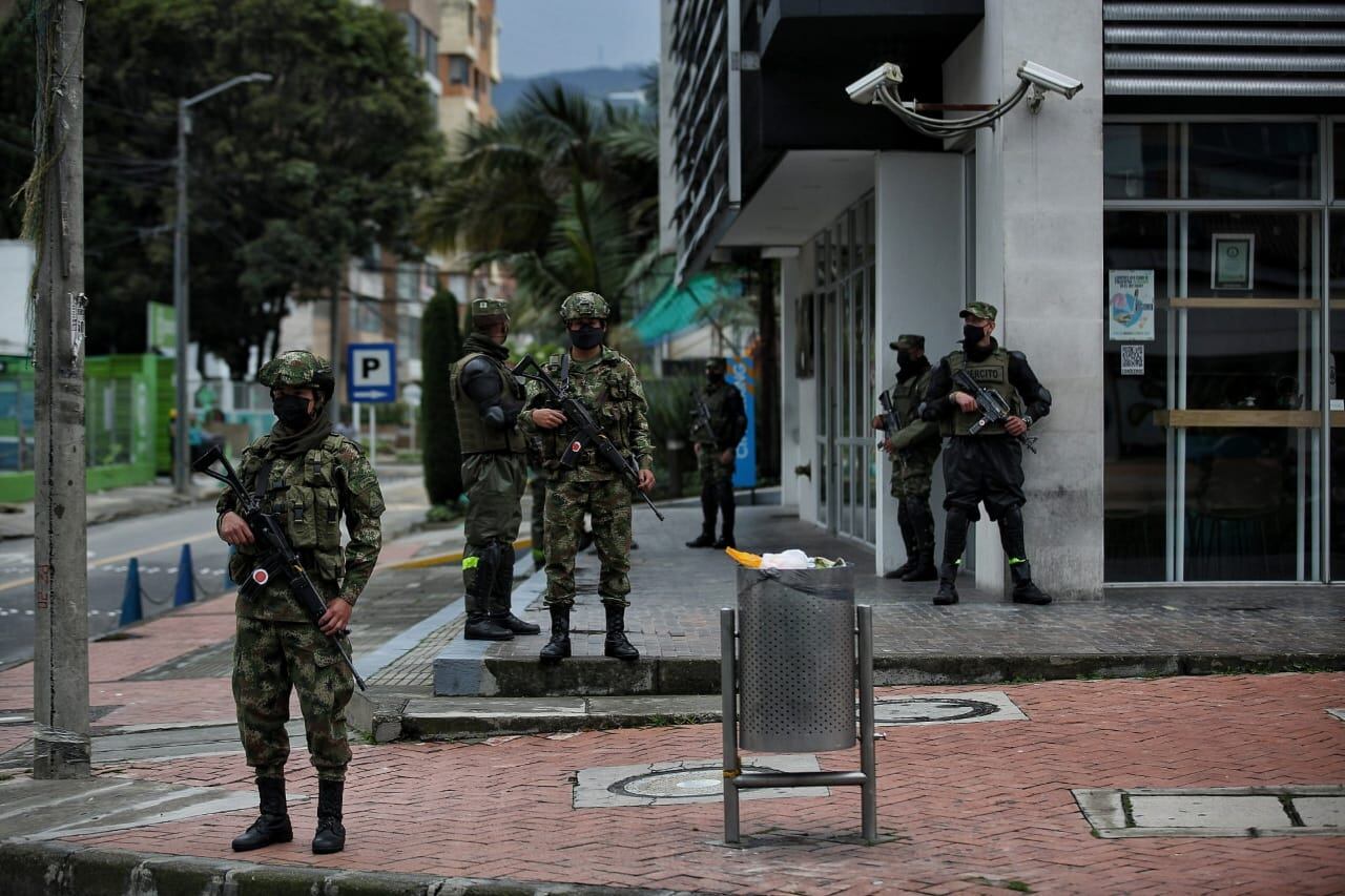 Paro nacional Militares en Bogotá