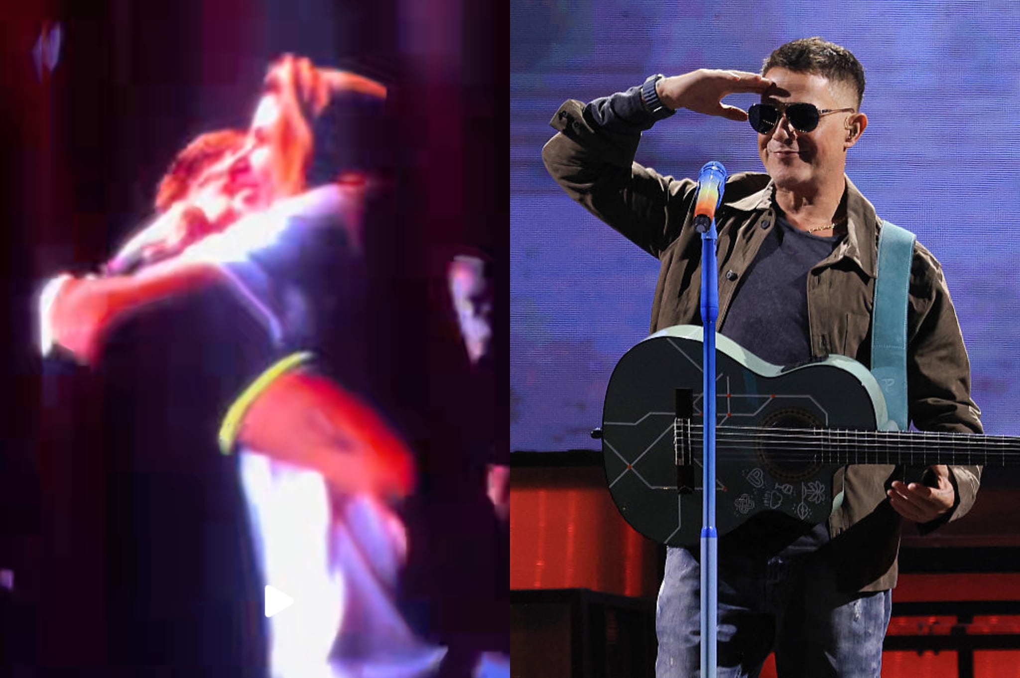 Se viralizó beso y abrazo entre Alejandro Sanz y Stephanie Cayo.
