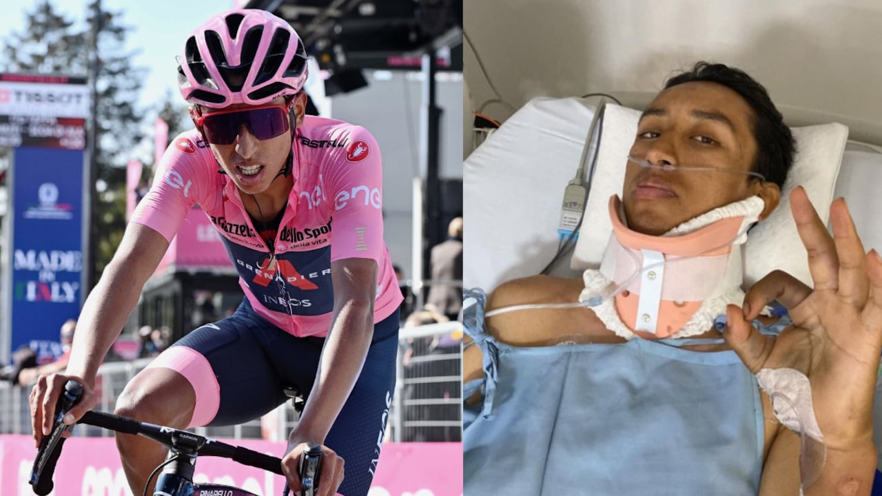 Tras ser dado de alta la semana pasada, el pedalista colombiano compartió este lunes una fotografía mediante las historias de Instagram.