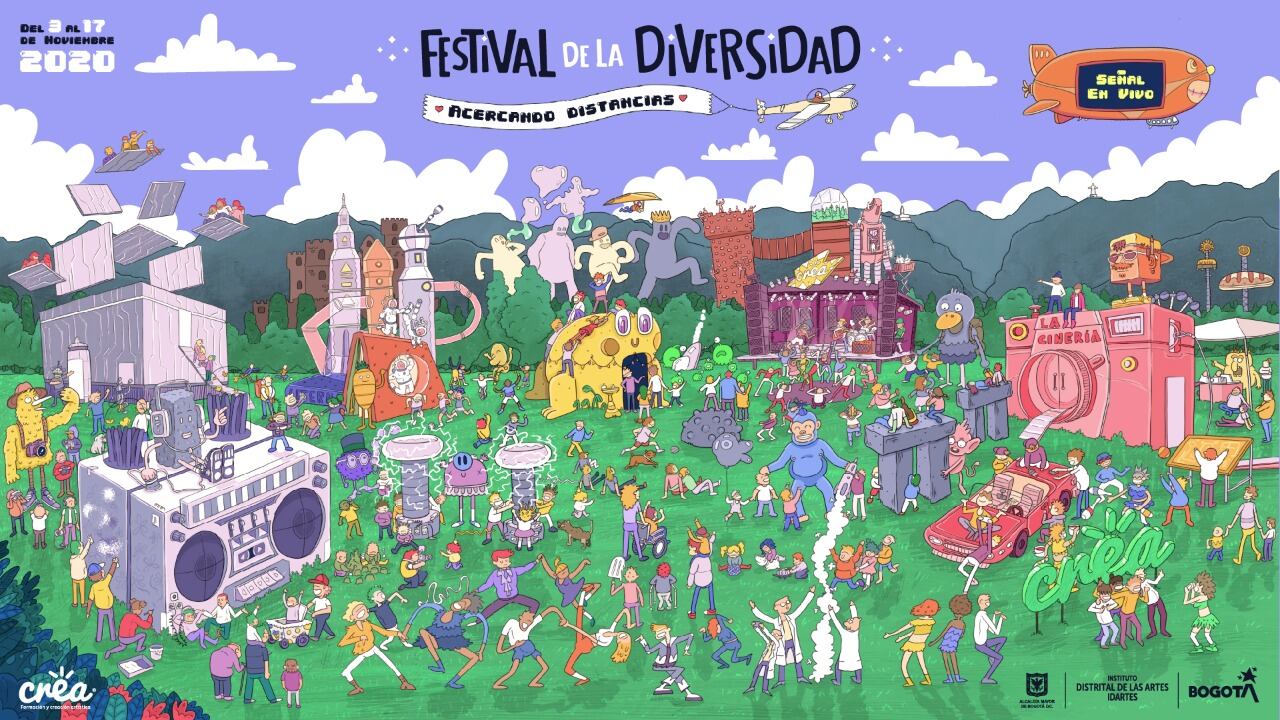 Afiche del Festival Crea. Cortesía de Idartes.