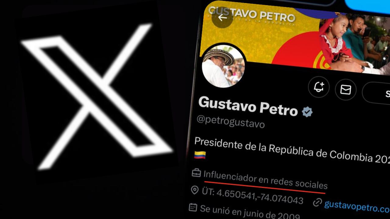Gustavo Petro se muestra como “influenciador en redes sociales” en X, aunque aún no se sabe si la etiqueta fue puesta por él o por la plataforma.
