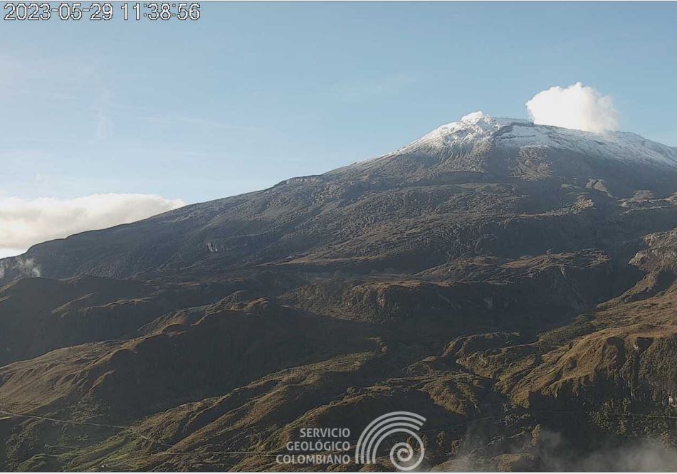 Hace dos meses el volcán Nevado del Ruiz está en nivel de actividad naranja