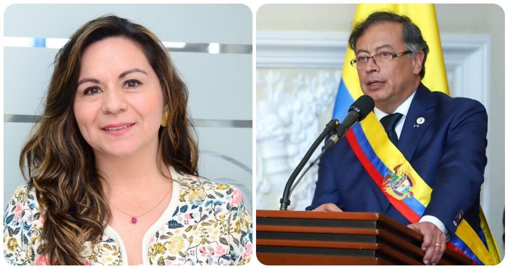 Sandra Milena Urrutia y Gustavo Petro
