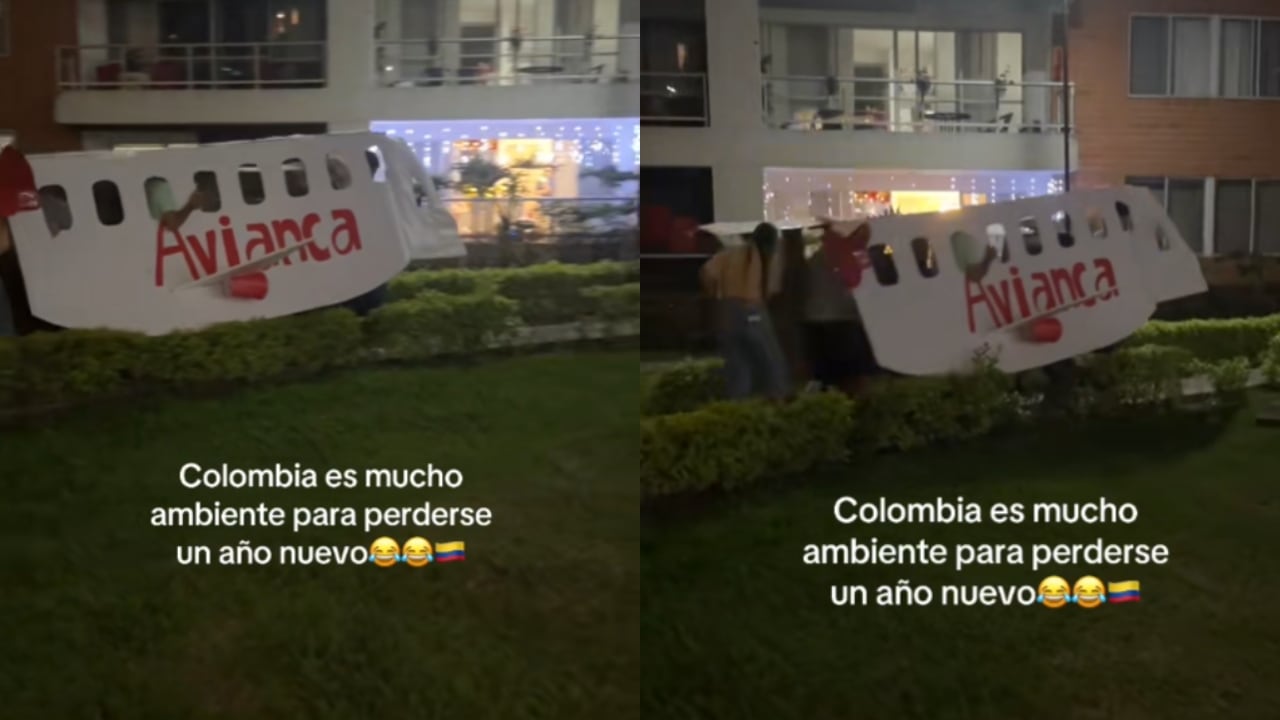 Familia salió a correr con un avión de cartón el 1 de enero.