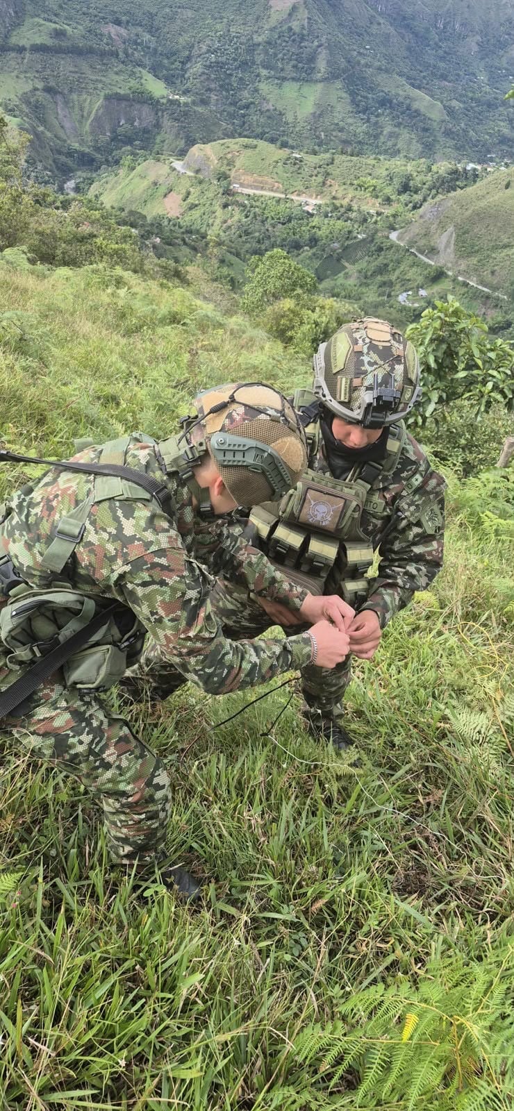 Operaciones militares en el Cauca.