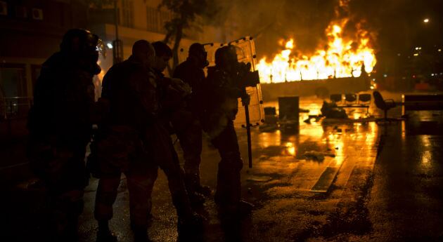 Las calles de Río de Janeiro fueron escenario de las violentas protestas del pasado lunes.