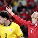 Cristiano Ronaldo se lamenta por no poder marcar vs. Gales en Nations League