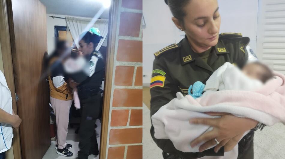 Bebé abandonado en Medellín este 10 de abril.