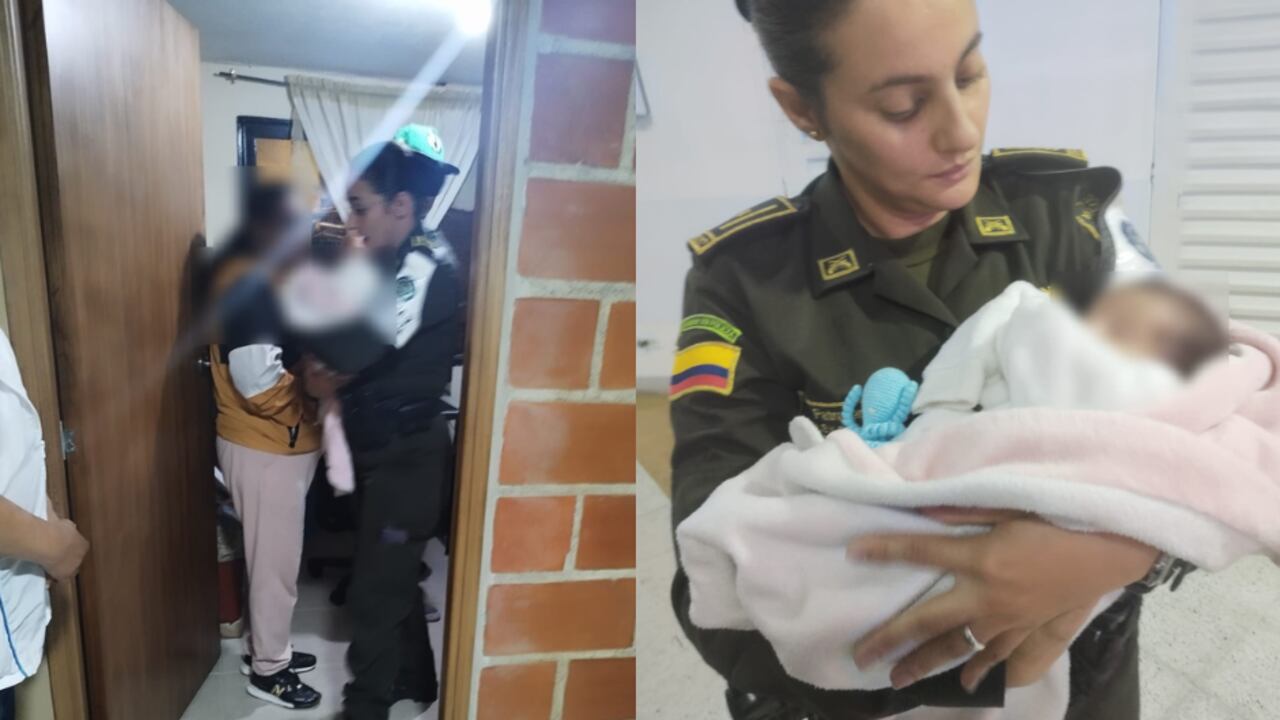 Bebé abandonado en Medellín este 10 de abril.