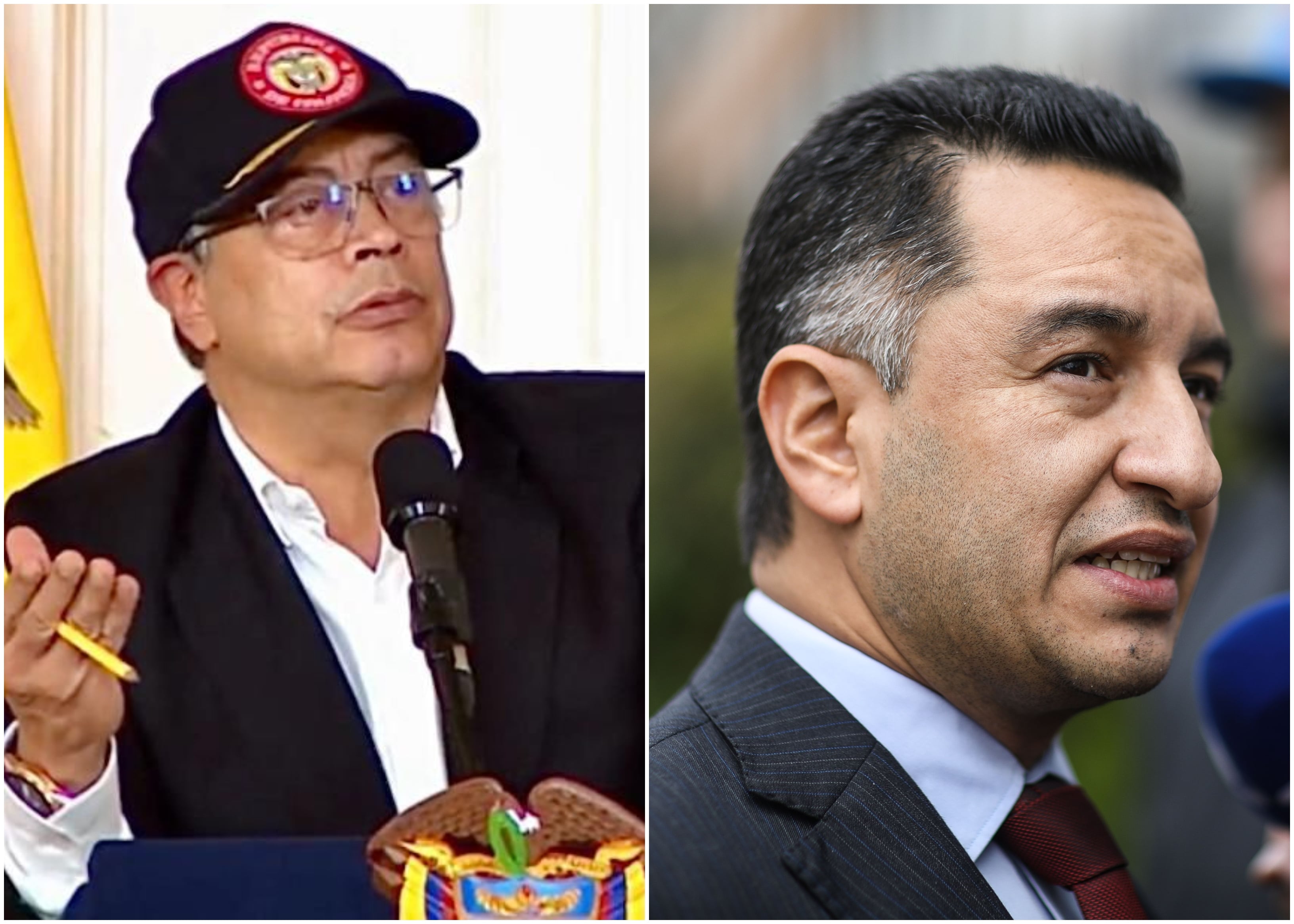 Gustavo Petro y Andrés Idárraga