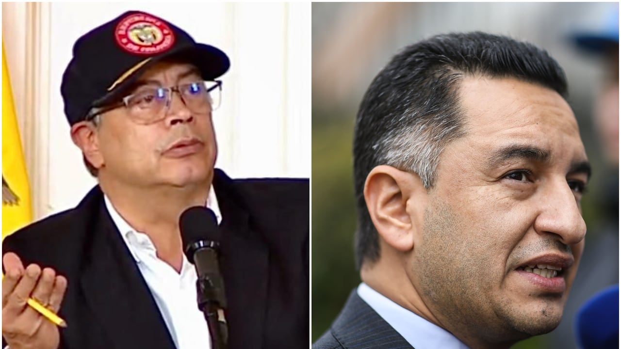 Gustavo Petro y Andrés Idárraga.