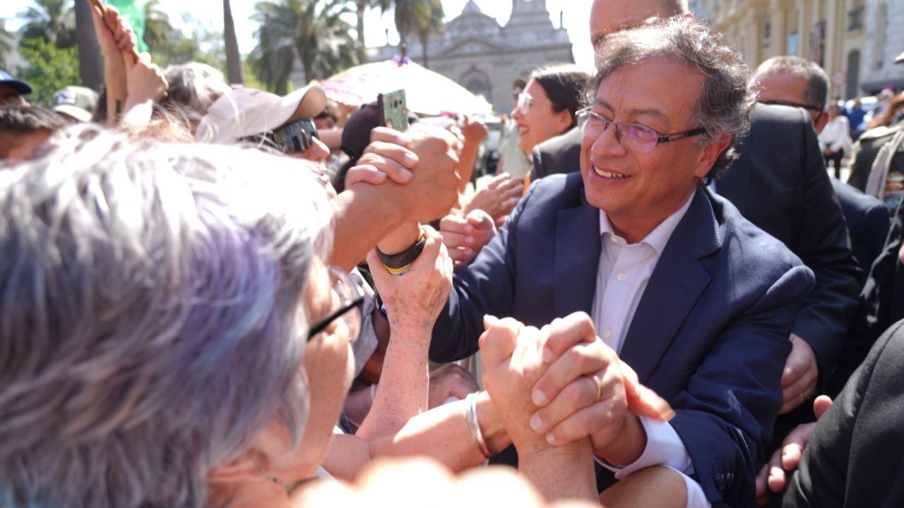 Gustavo Petro en Chile.